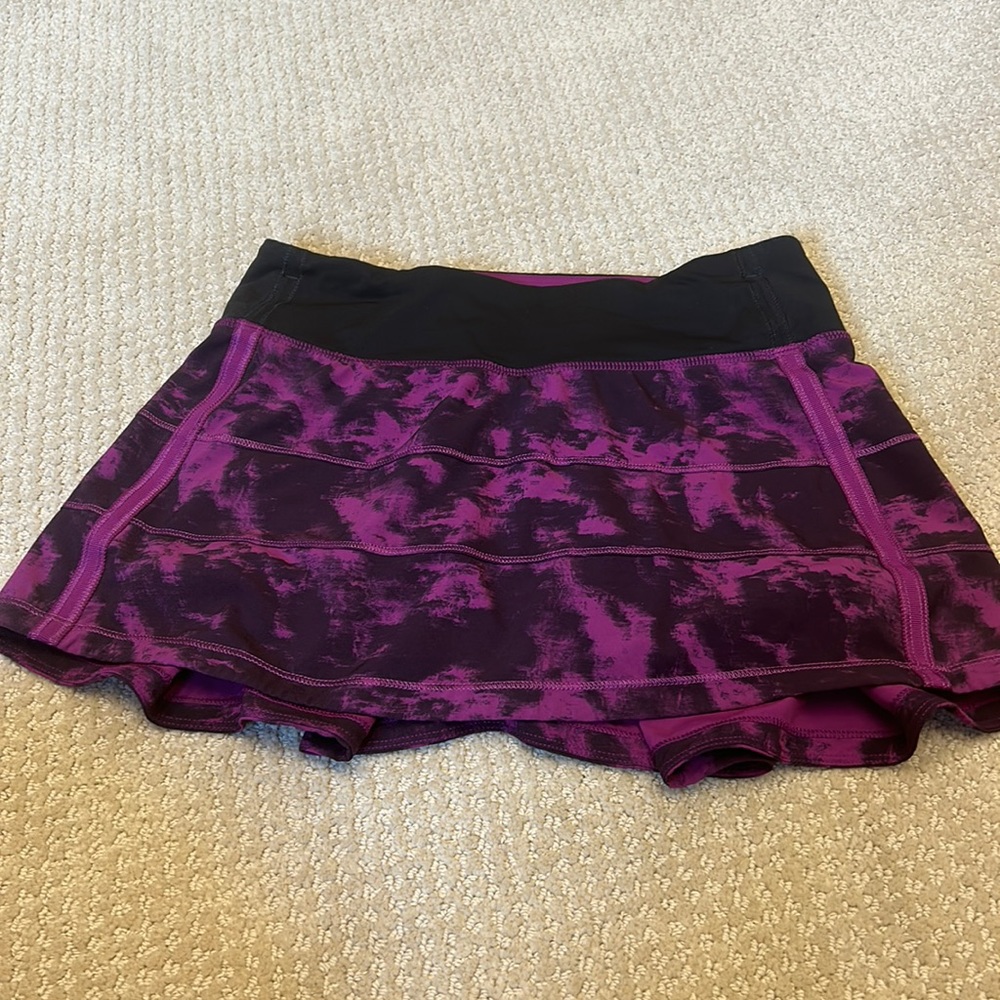 lululemon athletica Purple and Black Mini Skirt